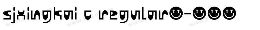 sjxingkai c regular免字体转换